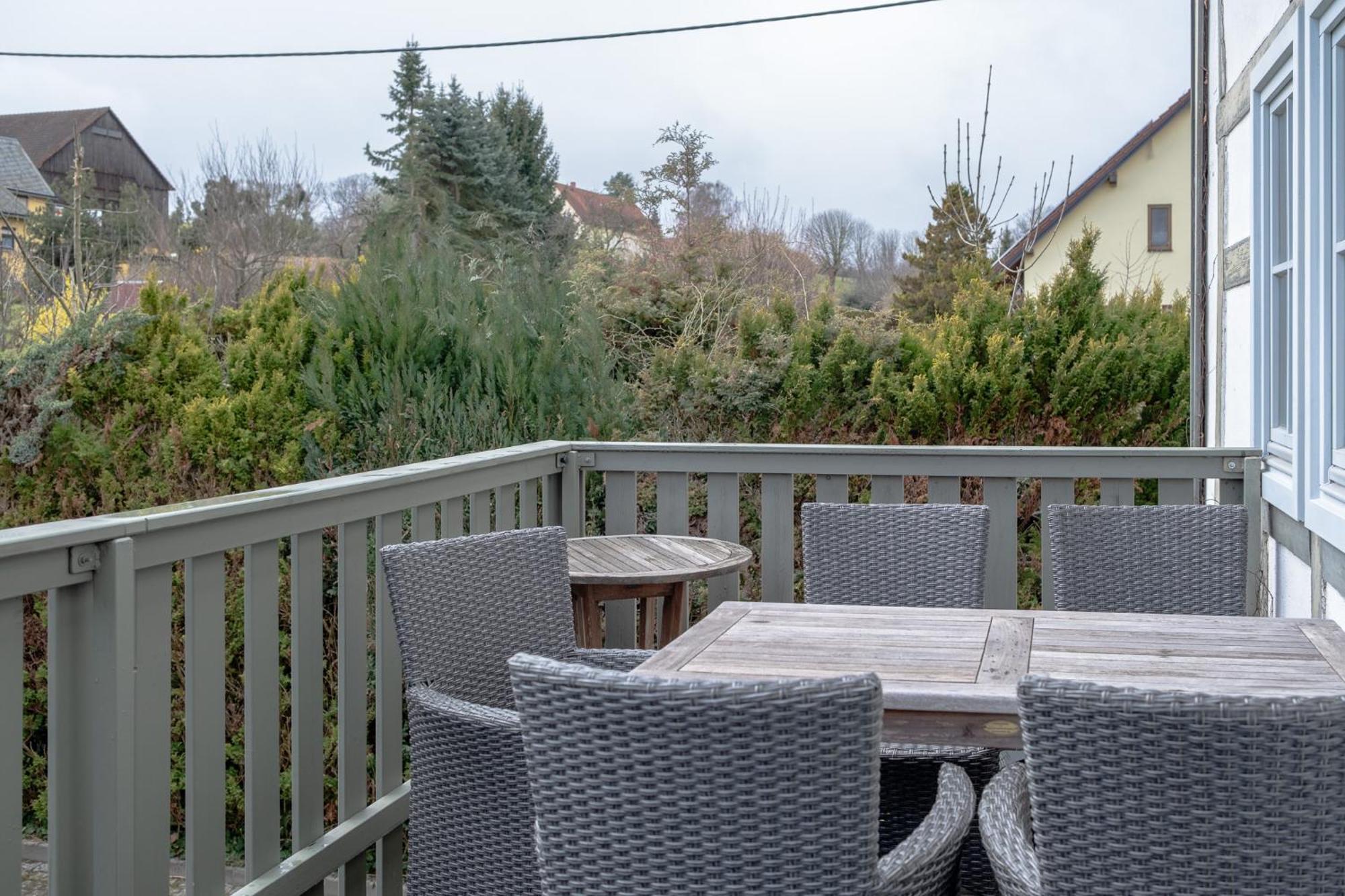 Apartmenthaus Brunnenhof Papstdorf Buitenkant foto